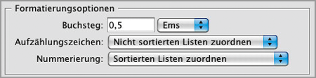 ePub-Export zu »Nicht sortierten Listen zuorden«