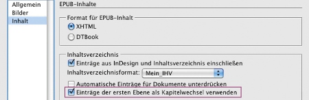 CS5: Einträge der ersten Ebene als Kapitelwechsel verwenden