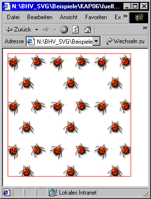Rechteck mit einer GIF-Grafik als Füllmuster