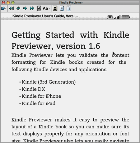 Kindle Previewer