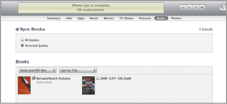 Synchronisierung in iTunes