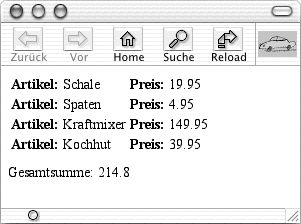 Verwenden der XPath-Funktion sum( )