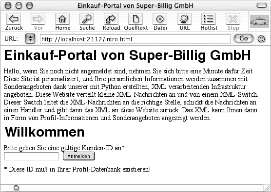 intro.html ist die Startseite für das CGI-Beispiel