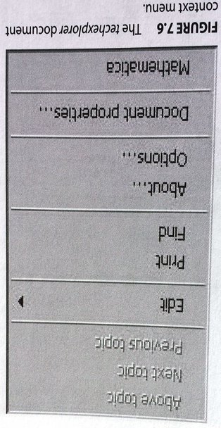 techexplorer document context menu