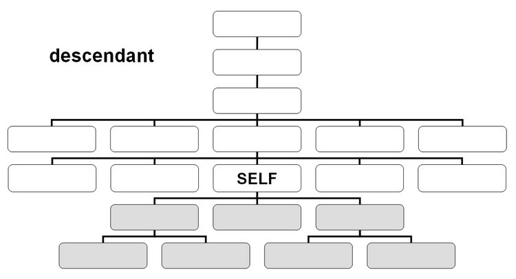 Descendant-Achse