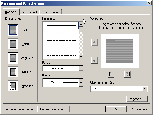 image - borders and shading of paragraphs