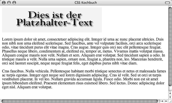 HTML-Text wird durch Grafik ersetzt