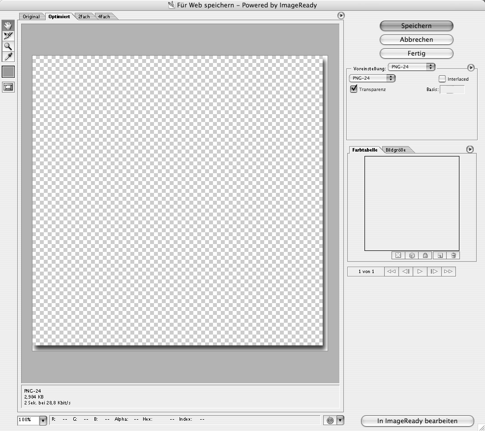 Bild wird als PNG mit transparentem Alphakanal gespeichert