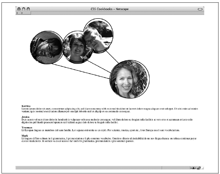 Standarddarstellung der Webseite