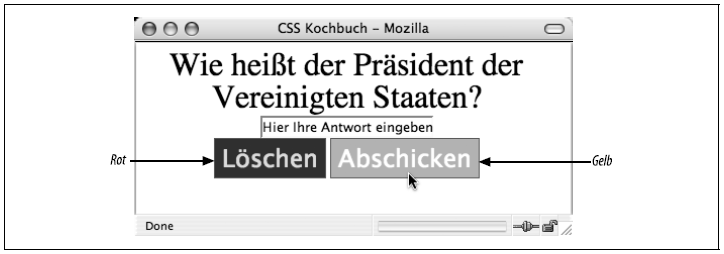 Ein mit CSS und JavaScript erzeugter Rollover-Effekt