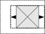 Darstellungs- und Inhaltsbereich einer Grafik (2 cm × 2 cm)