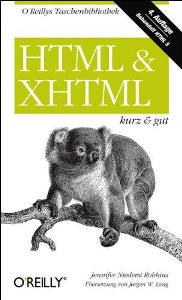 Buchcover: HTML & XHTML ─ kurz & gut