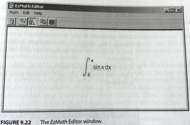 The EzMath Editor window