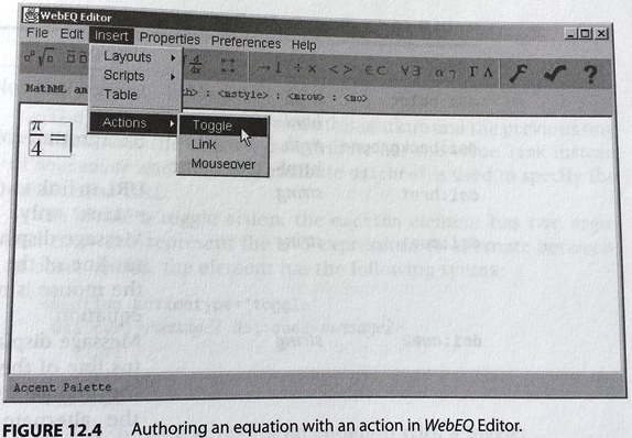 Authoring equation in WebEQ Editor