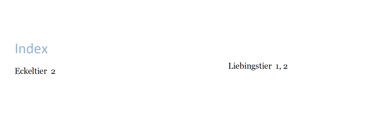 Abbildung: Index