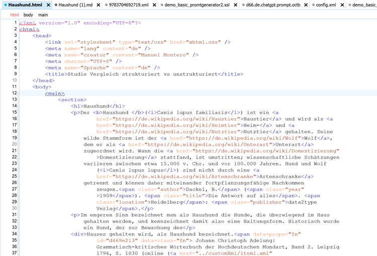 Abbildung: Das HTML-Dokument