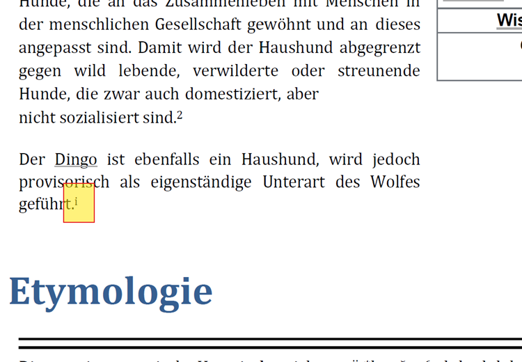 Abbildung: Endnoten im Fließtext