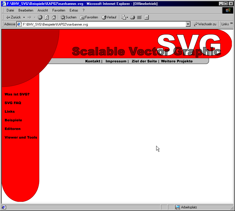 Zu erzeugende Textelemente in der SVG-Beispiel-Grafik