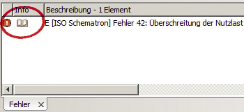 Schematron-Fehlermeldung in oXygen