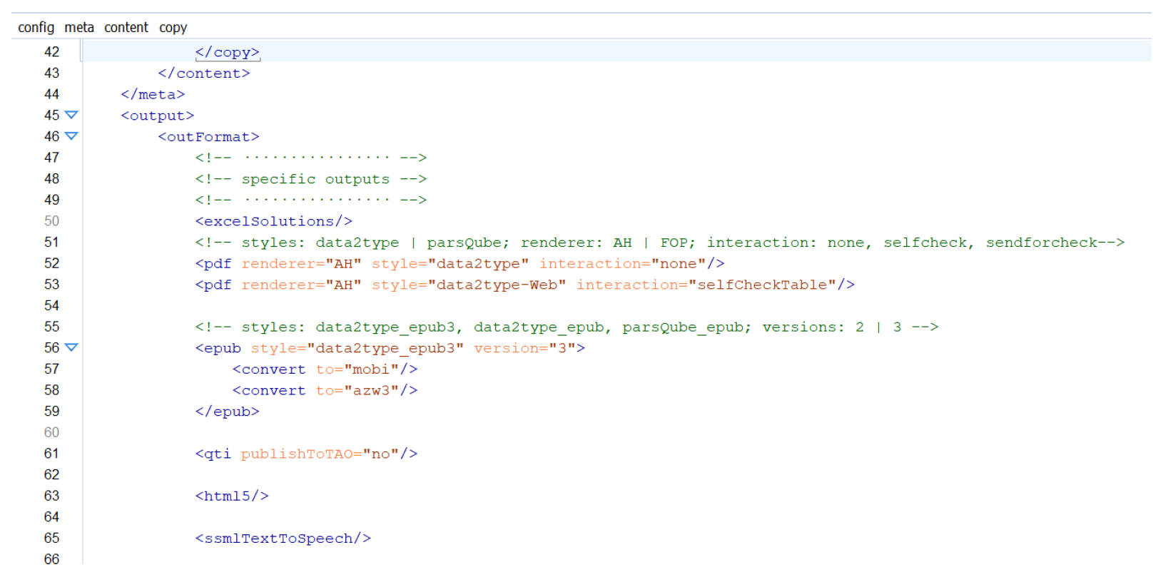 Abb. 2: Ausschnitt aus der Config-Datei