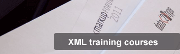 Programme of XML seminars and courses in 2018