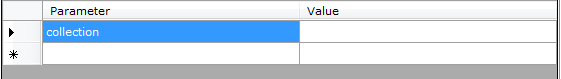List view of the parameters within the Hotfolder window