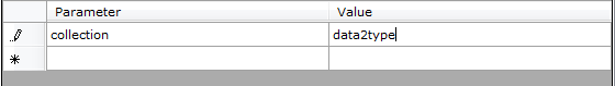 View for the entry of the appropriate values within the Hotfolder window