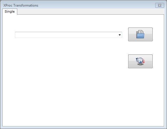 XProc Transformation window
