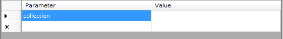 Display of the parameter names of the previously selected XSLT stylesheet