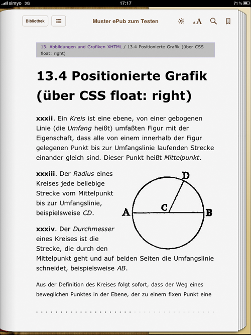 Positionierte Grafik in XHTML (iBooks)