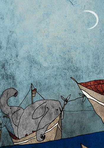 An illustration by Mehrdad Zaeri - Die Tangozeiten sind vorbei
