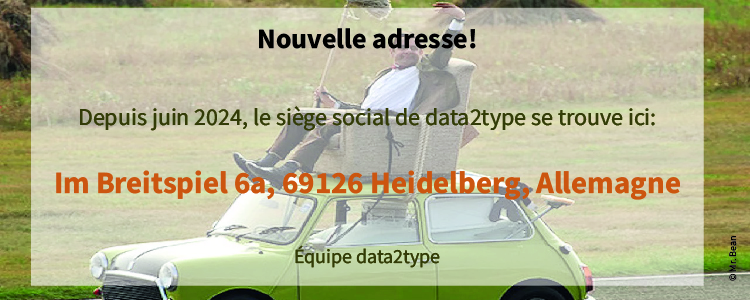 Nouvelle adresse: Im Breitspiel 6a, 69126 Heidelberg, Allemagne